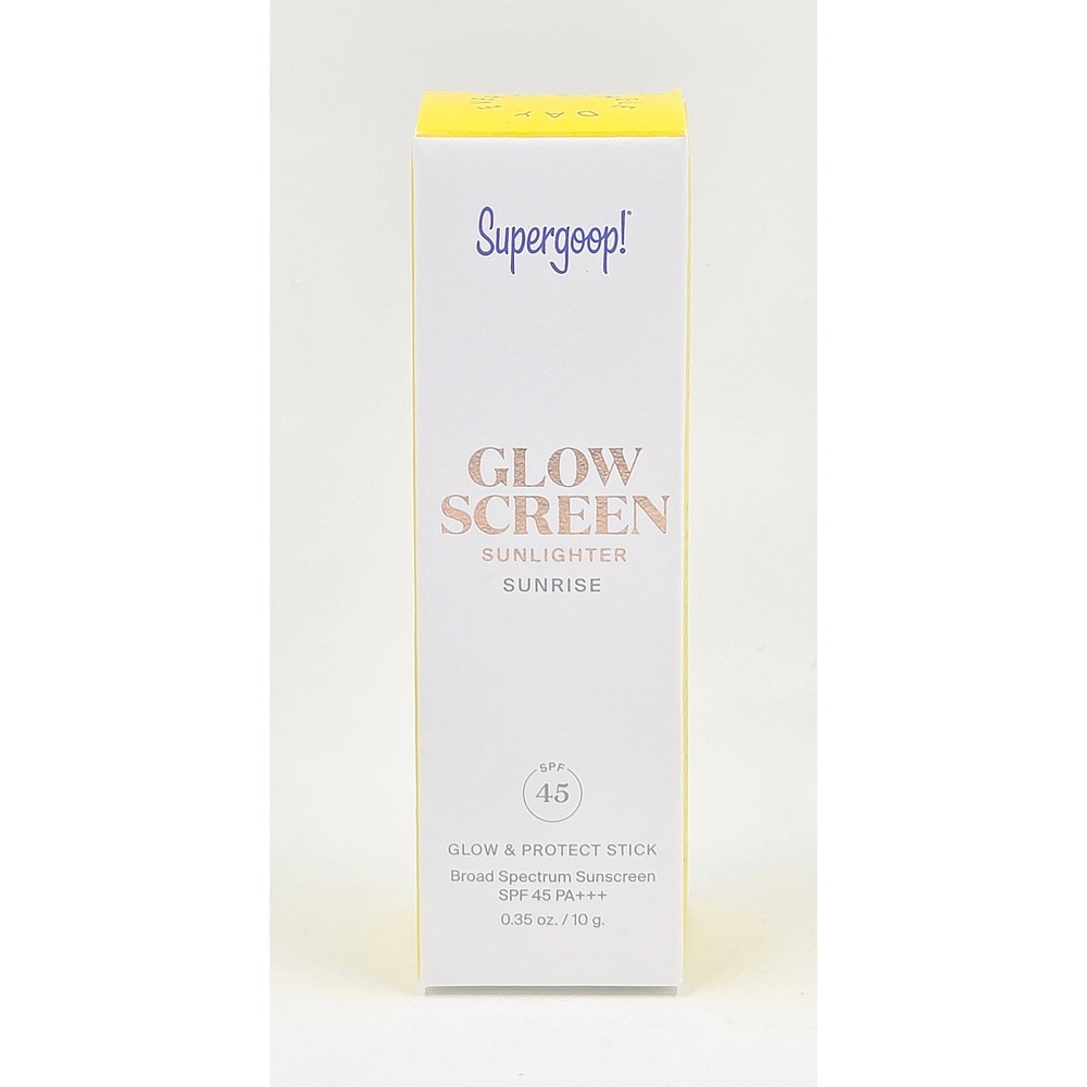 Supergoop Glowscreen Sunlighter Stick Sunrise SPF 45 0.35oz New Glow Protect